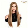 Honey Blonde Human Hair Jewish Wig with 4×5-Inch Transparent Lace Closure